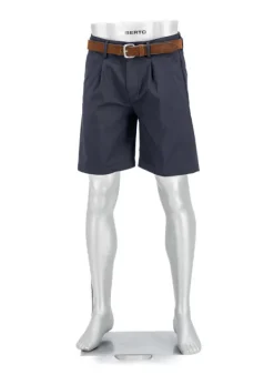 ALBERTO Bermudashorts, Wide Fit, Baumwolle, navy^ Ceramica|Hosen