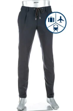 ALBERTO Bundfaltenhose Barista, Mikrofaser wasserabeweisend, navy^ Hosen