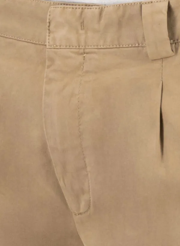 ALBERTO Bundfaltenhose Mike, Pima Baumwolle cropped, beige^ Hosen