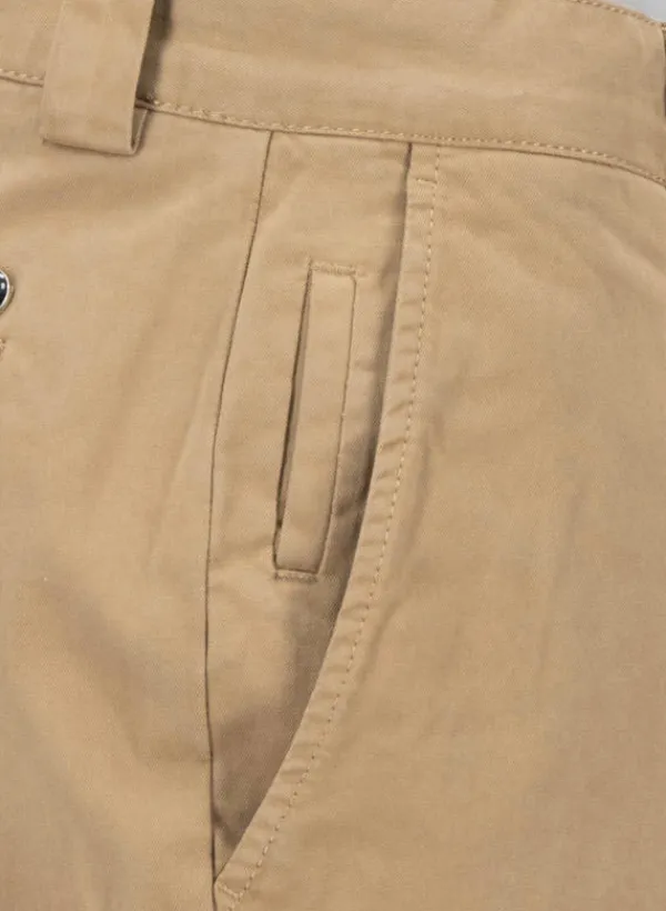ALBERTO Bundfaltenhose Mike, Pima Baumwolle cropped, beige^ Hosen