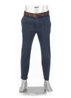 ALBERTO Bundfaltenhose Mike, Pima Baumwolle cropped, navy^ Hosen