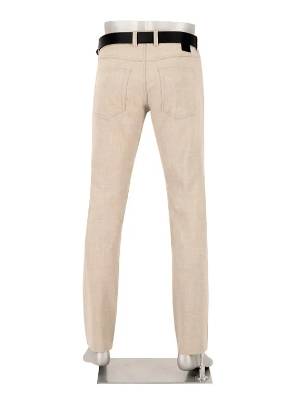 ALBERTO Ceramica®, Pipe, Regular Fit, Mikrofaser-Viskose, beige meliert^ Ceramica|Hosen