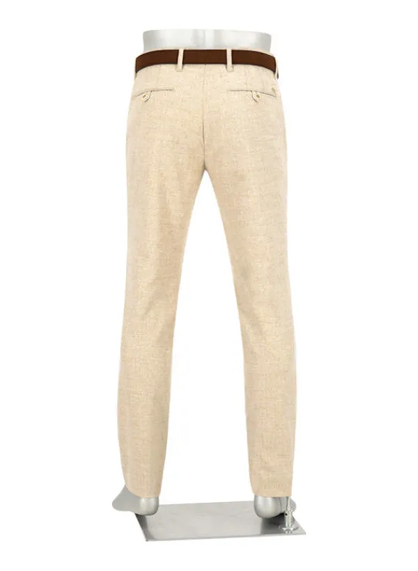 ALBERTO Ceramica®, Rob, Slim Fit, Woll-Mix, beige meliert^ Hosen
