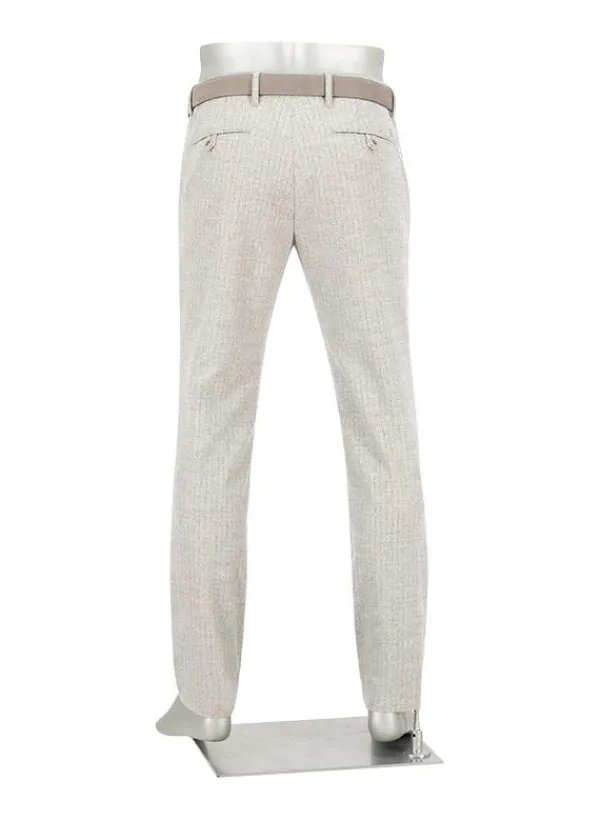 ALBERTO Ceramica®, Rob, Slim Fit, Woll-Mix, hellgrau meliert^ Hosen