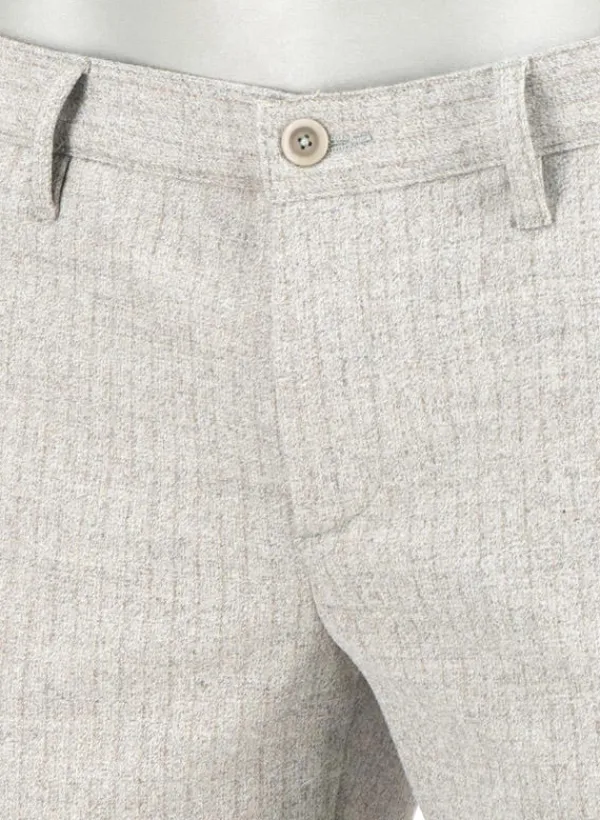 ALBERTO Ceramica®, Rob, Slim Fit, Woll-Mix, hellgrau meliert^ Hosen