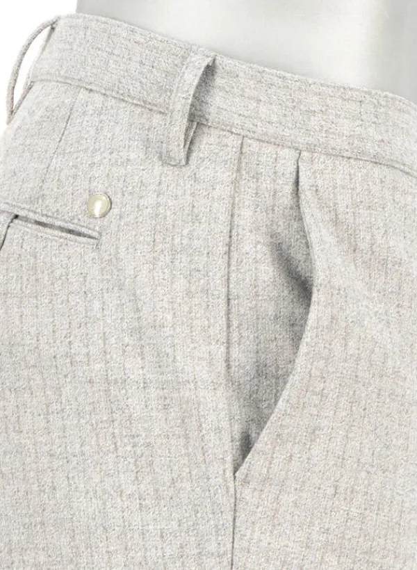 ALBERTO Ceramica®, Rob, Slim Fit, Woll-Mix, hellgrau meliert^ Hosen