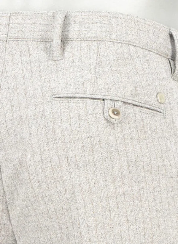 ALBERTO Ceramica®, Rob, Slim Fit, Woll-Mix, hellgrau meliert^ Hosen