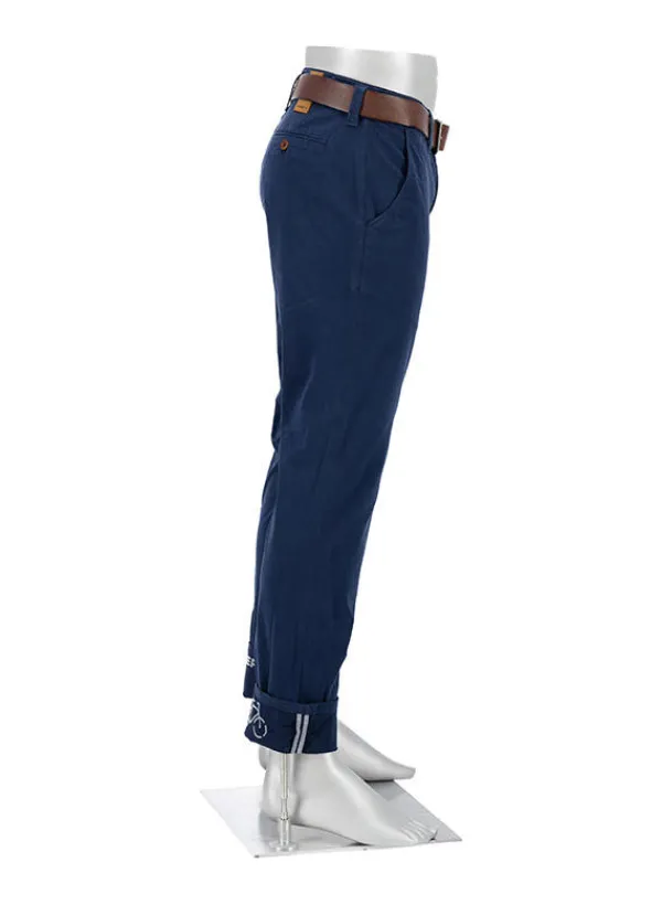 ALBERTO Chino Bike, Regular Fit, Baumwoll-Stretch, dunkelblau^ Chino|Bike