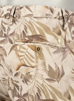ALBERTO Chino Jump, Slim Fit, Leinen-Baumwolle, taupe gemustert^ Hosen|Chino
