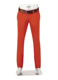 ALBERTO Chino Lou, Regular Fit, Baumwoll-Stretch, rost^ Hosen|Chino