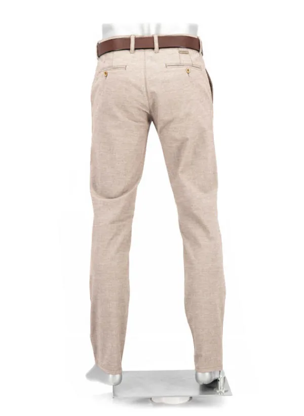 ALBERTO Chino Lou, Regular Fit, Baumwolle, beige meliert^ Chino|Hosen