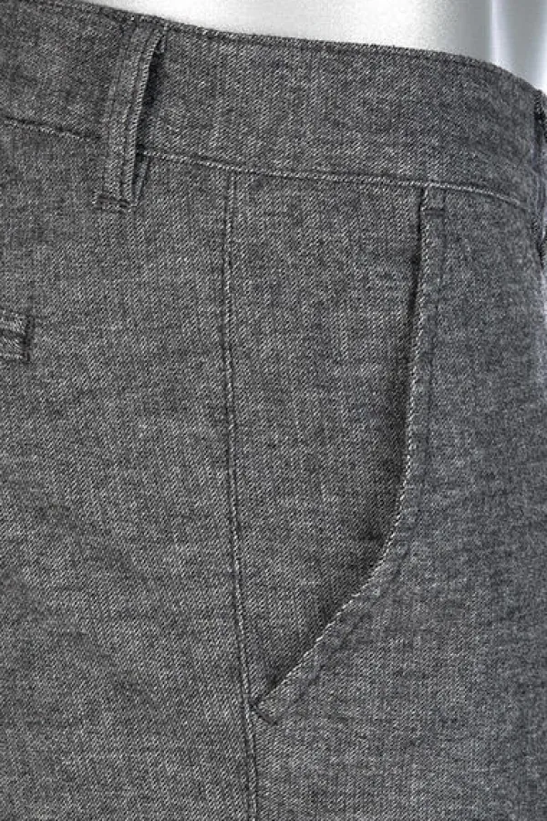 ALBERTO Chino Lou, Regular Fit, Baumwolle T400®, grau meliert^ Chino|Hosen