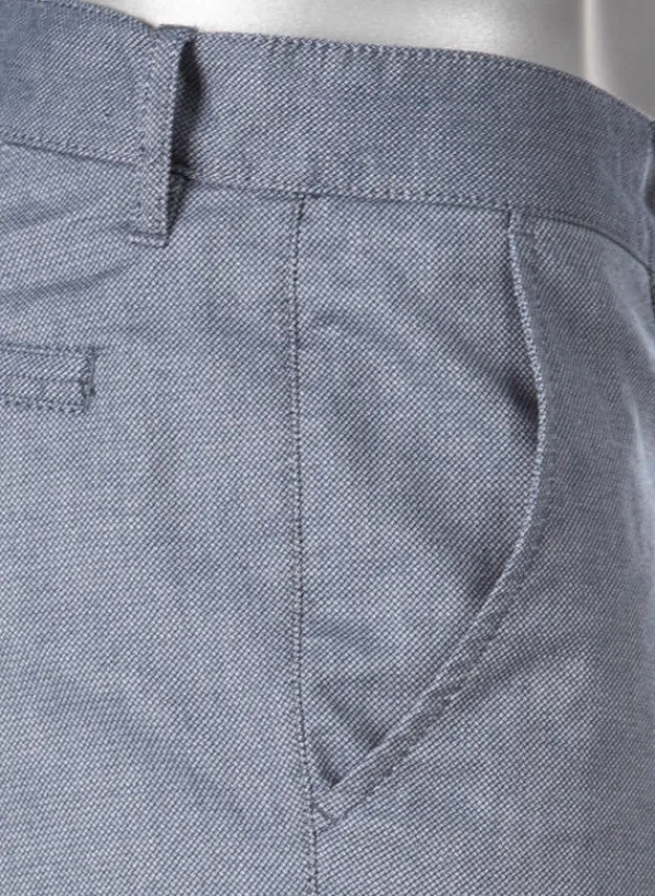 ALBERTO Chino Lou, Regular Fit, Baumwolle, navy meliert^ Smart Cotton|Hosen