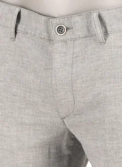 ALBERTO Chino Lou, Regular Fit, Baumwolle-Leinen, grau meliert^ Chino|Hosen