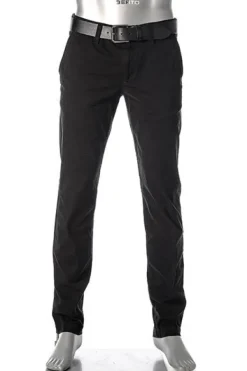 ALBERTO Chino Lou, Regular Fit, Baumwolle, schwarz^ Chino|Smart Cotton