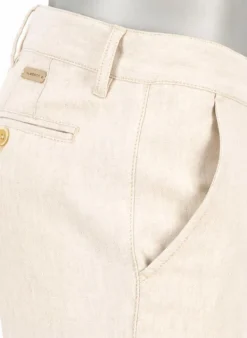 ALBERTO Chino Lou, Regular Fit, Baumwolle-Leinen, beige^ Chino|Hosen