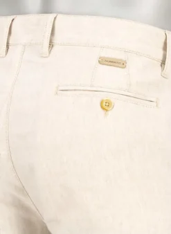 ALBERTO Chino Lou, Regular Fit, Baumwolle-Leinen, beige^ Chino|Hosen
