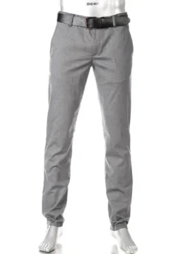 ALBERTO Chino Lou, Regular Fit, Baumwolle, grau meliert^ Smart Cotton|Hosen