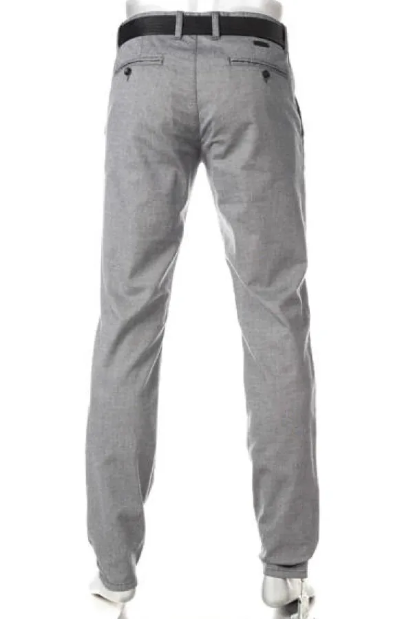 ALBERTO Chino Lou, Regular Fit, Baumwolle, grau meliert^ Smart Cotton|Hosen