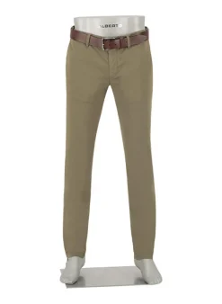 ALBERTO Chino Lou, Regular Fit, Baumwoll-Stretch, militärgrün^ Hosen|Chino