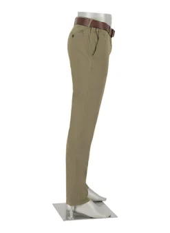 ALBERTO Chino Lou, Regular Fit, Baumwoll-Stretch, militärgrün^ Hosen|Chino