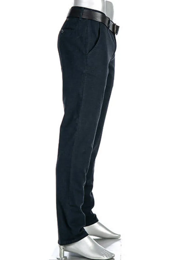 ALBERTO Chino Lou, Regular Fit, Baumwolle, navy meliert^ Chino|Smart Cotton