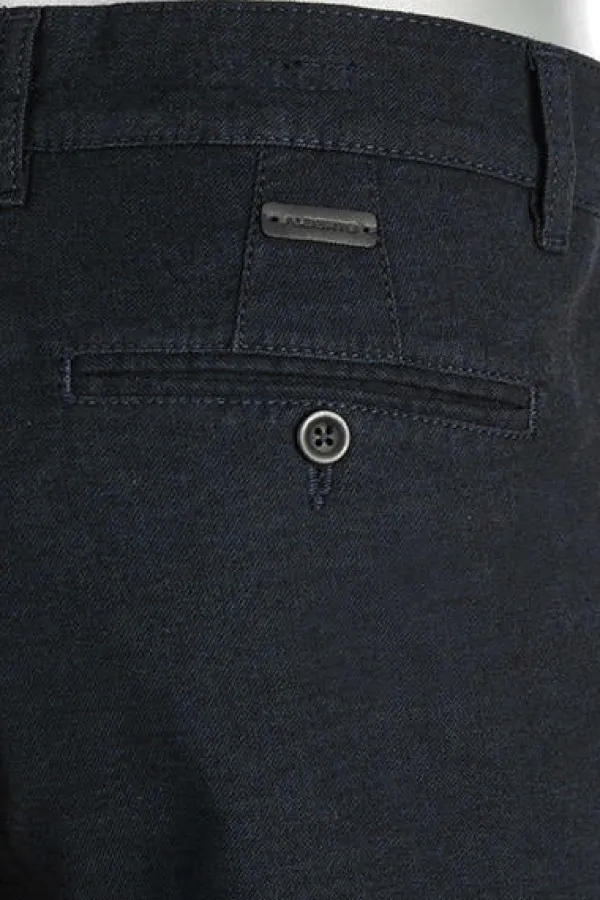 ALBERTO Chino Lou, Regular Fit, Baumwolle, navy meliert^ Chino|Smart Cotton