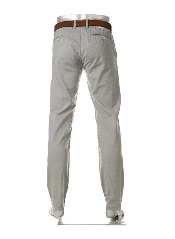 ALBERTO Chino Lou, Regular Fit, Baumwolle, grün meliert^ Smart Cotton|Hosen