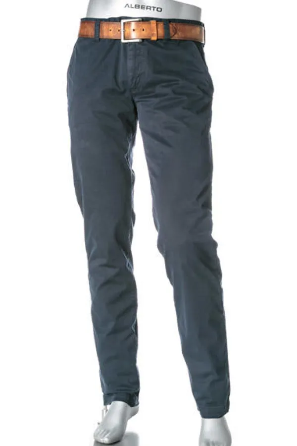 ALBERTO Chino Lou, Regular Fit, Baumwolle, navy^ Chino|Smart Cotton