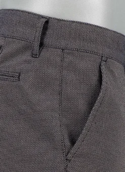 ALBERTO Chino Lou, Regular Fit, Baumwolle, navy-braun meliert^ Chino|Hosen