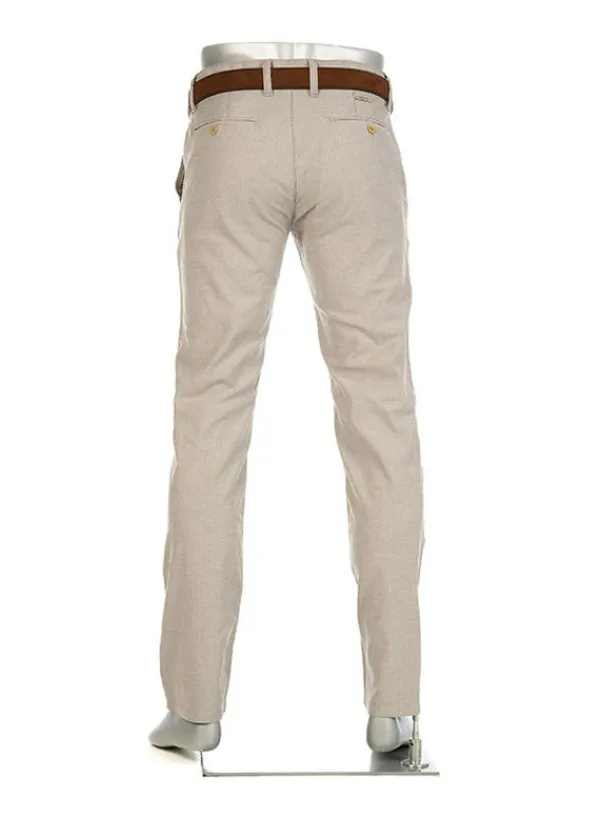 ALBERTO Chino Lou, Regular Fit, Baumwolle, beige meliert^ Smart Cotton|Hosen