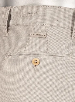 ALBERTO Chino Lou, Regular Fit, Baumwolle, beige meliert^ Smart Cotton|Hosen