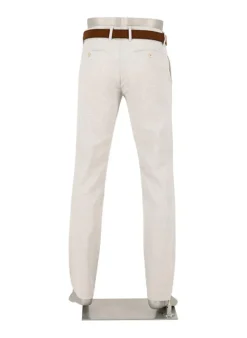ALBERTO Chino Lou, Regular Fit, Baumwolle-Leinen, grau meliert^ Chino|Hosen