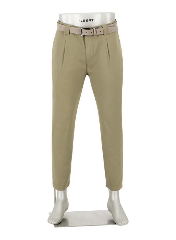 ALBERTO Chino Mike-C, Ceramica®, cropped, militärgrün^ Ceramica|Hosen