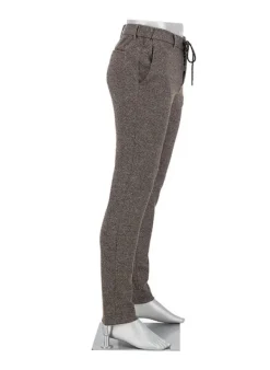 ALBERTO Chino Mover, Slim Fit, Jersey, braun meliert^ Chino|Hosen
