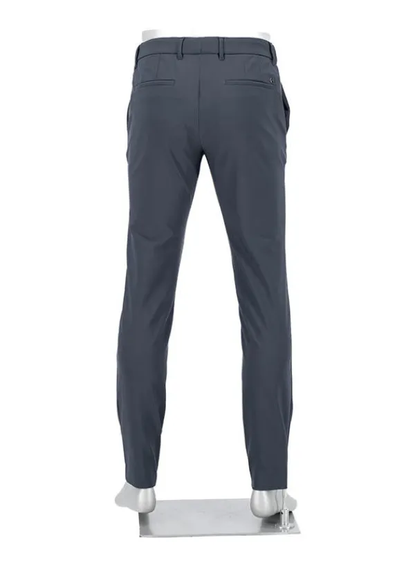 ALBERTO Chino Mover, Slim Fit, Mikrofaser, dunkelgrau^ Chino|Hosen