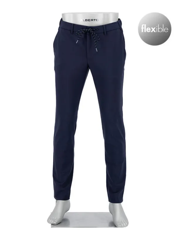 ALBERTO Chino Mover, Slim Fit, Mikrofaser, navy^ Chino|Hosen