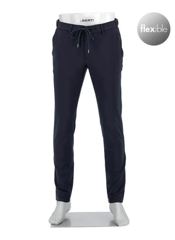 ALBERTO Chino Mover, Slim Fit, Mikrofaser, schwarz^ Chino|Hosen
