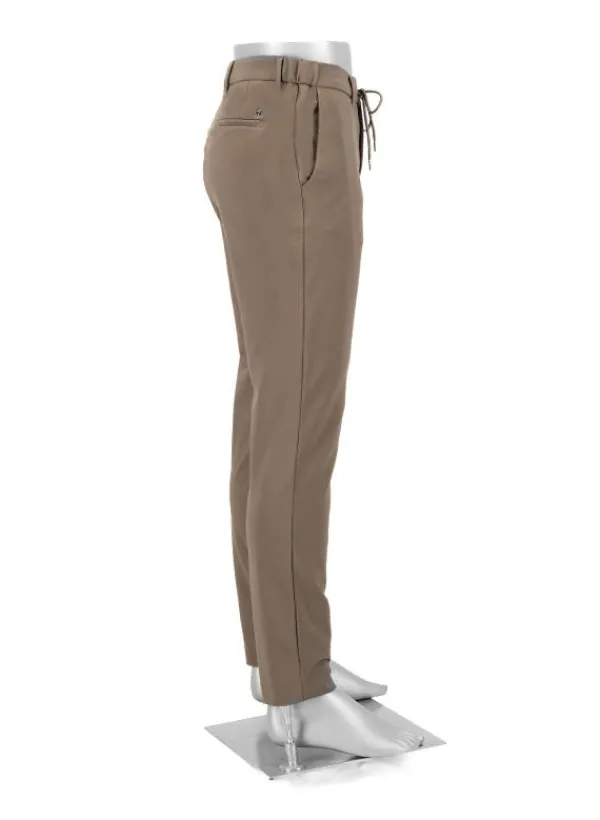 ALBERTO Chino Mover, Slim Fit, Mikrofaser, braun^ Chino|Hosen