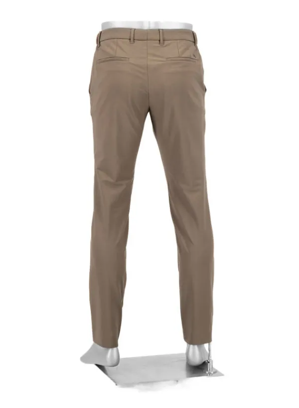 ALBERTO Chino Mover, Slim Fit, Mikrofaser, braun^ Chino|Hosen