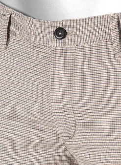 ALBERTO Chino Rob, Slim Fit, Baumwolle-Tencel™, braun-grau kariert^ Hosen|Chino