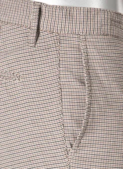 ALBERTO Chino Rob, Slim Fit, Baumwolle-Tencel™, braun-grau kariert^ Hosen|Chino
