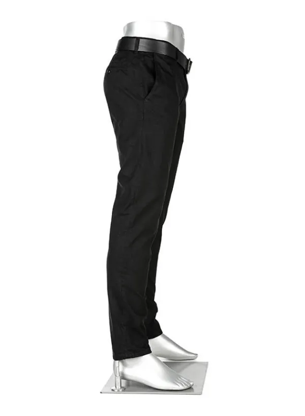 ALBERTO Chino Rob, Slim Fit, Baumwolle T400®, schwarz^ Chino|Smart Cotton