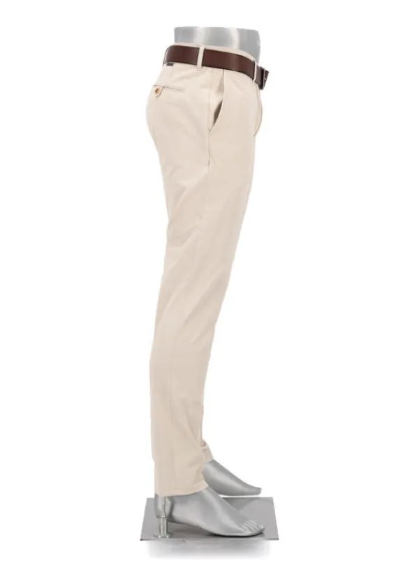 ALBERTO Chino Rob, Slim Fit, Baumwolle, hellbeige^ Chino|Hosen