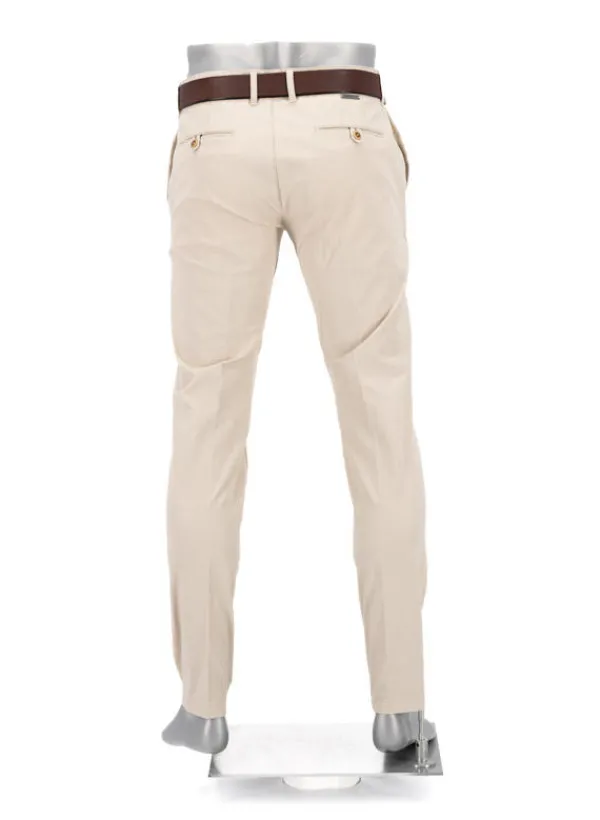ALBERTO Chino Rob, Slim Fit, Baumwolle, hellbeige^ Chino|Hosen