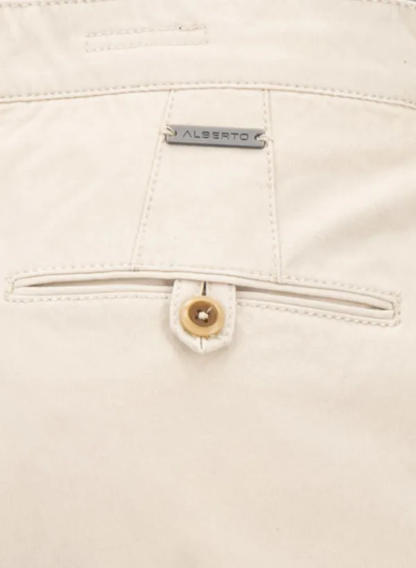 ALBERTO Chino Rob, Slim Fit, Baumwolle, hellbeige^ Chino|Hosen