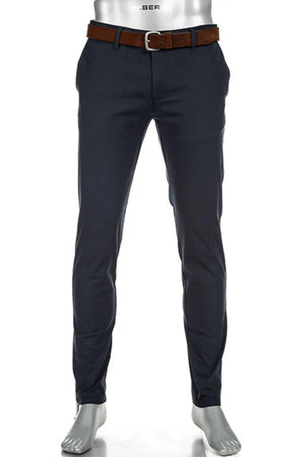 ALBERTO Chino Rob, Slim Fit, Baumwolle, dunkelblau^ Chino|Hosen