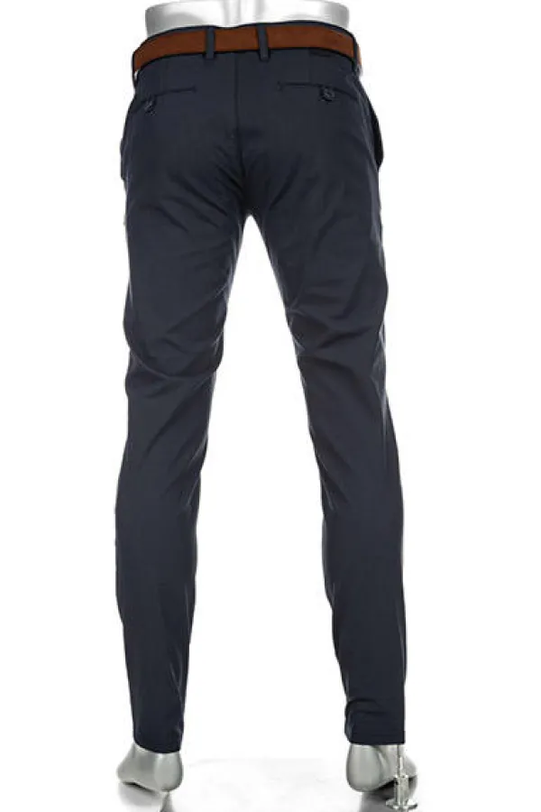 ALBERTO Chino Rob, Slim Fit, Baumwolle, dunkelblau^ Chino|Hosen