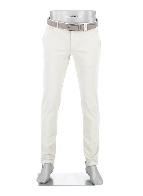 ALBERTO Chino Rob, Slim Fit, Baumwolle-Tencel™, kitt^ Chino|Alles Weiss