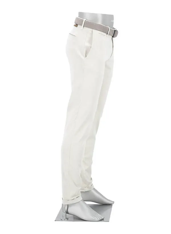 ALBERTO Chino Rob, Slim Fit, Baumwolle-Tencel™, kitt^ Chino|Alles Weiss